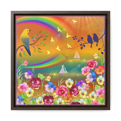 A New Day Gallery Canvas Wraps, Square Frame