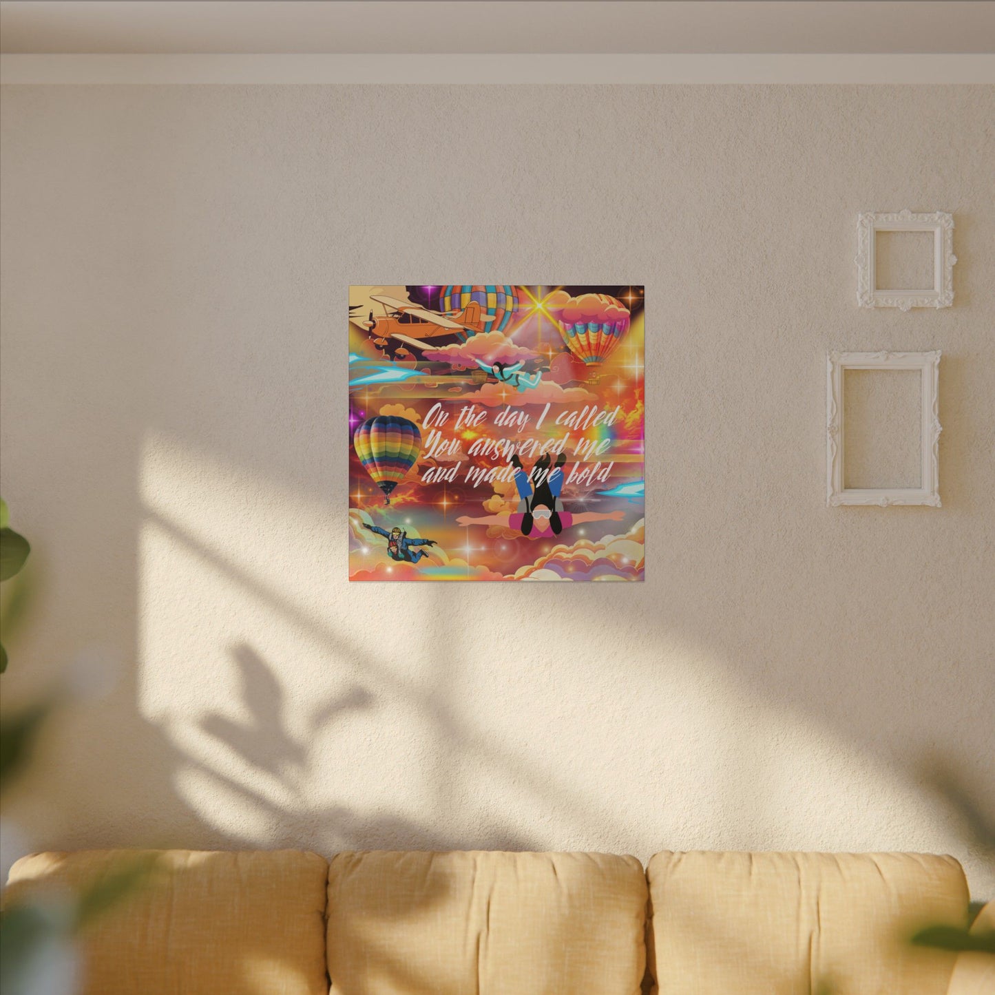 You Answered Me - Inspirational Canvas Wall Art