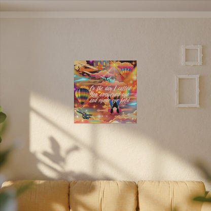 You Answered Me - Inspirational Canvas Wall Art