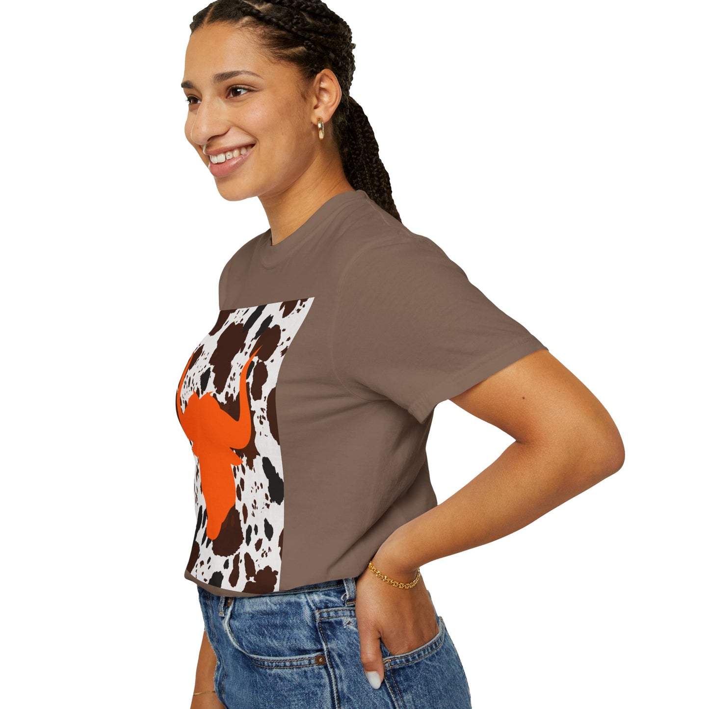 Cow 3 Unisex Garment-Dyed T-shirt