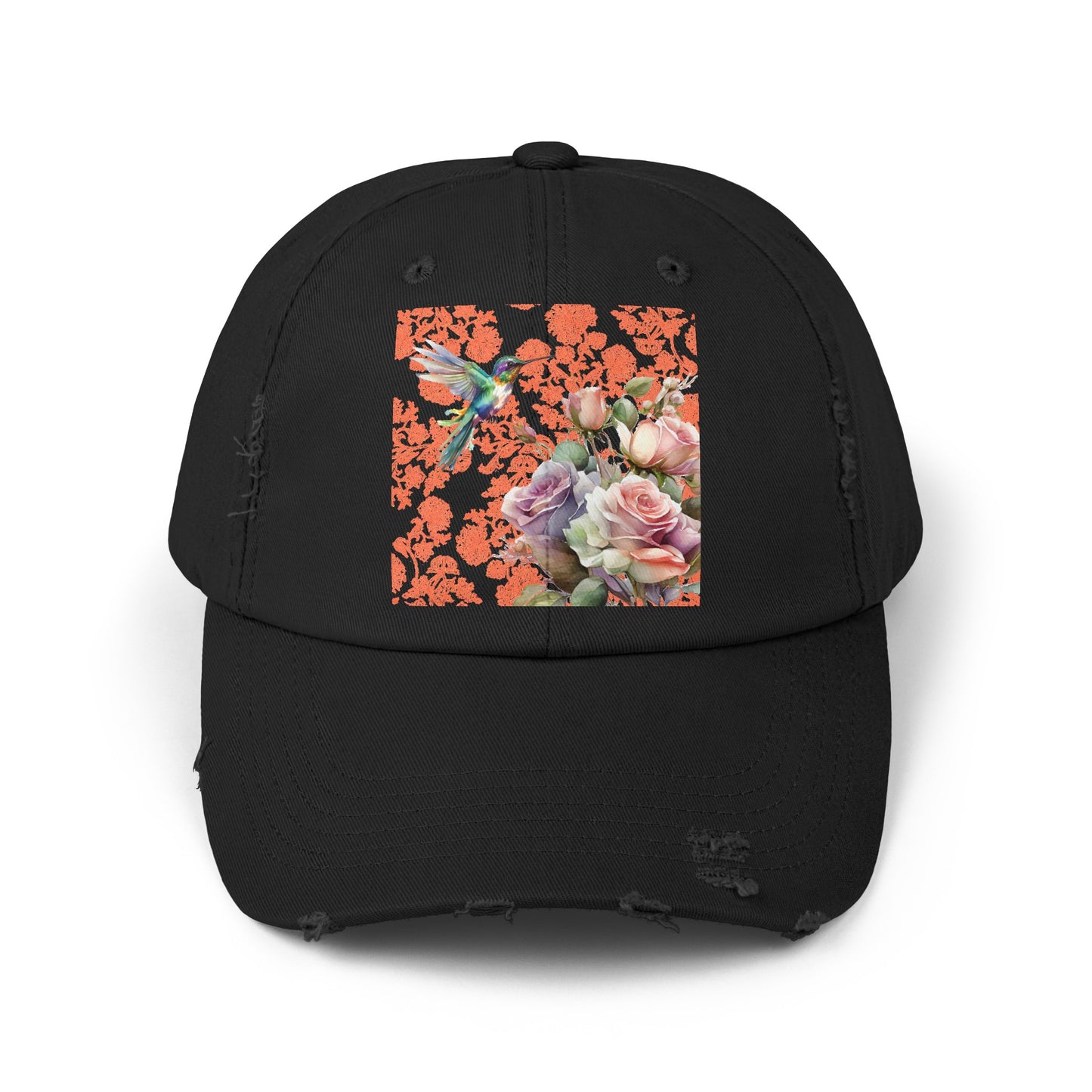 Hummingbird 1 Unisex Distressed Cap