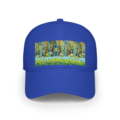 Frogs and Fireflies Low Profile Baseball Cap