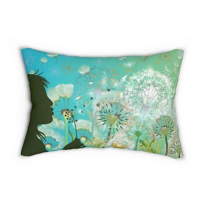 Weed Or Wish Spun Polyester Lumbar Pillow