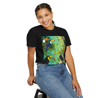 Toucans Unisex Garment-Dyed T-shirt