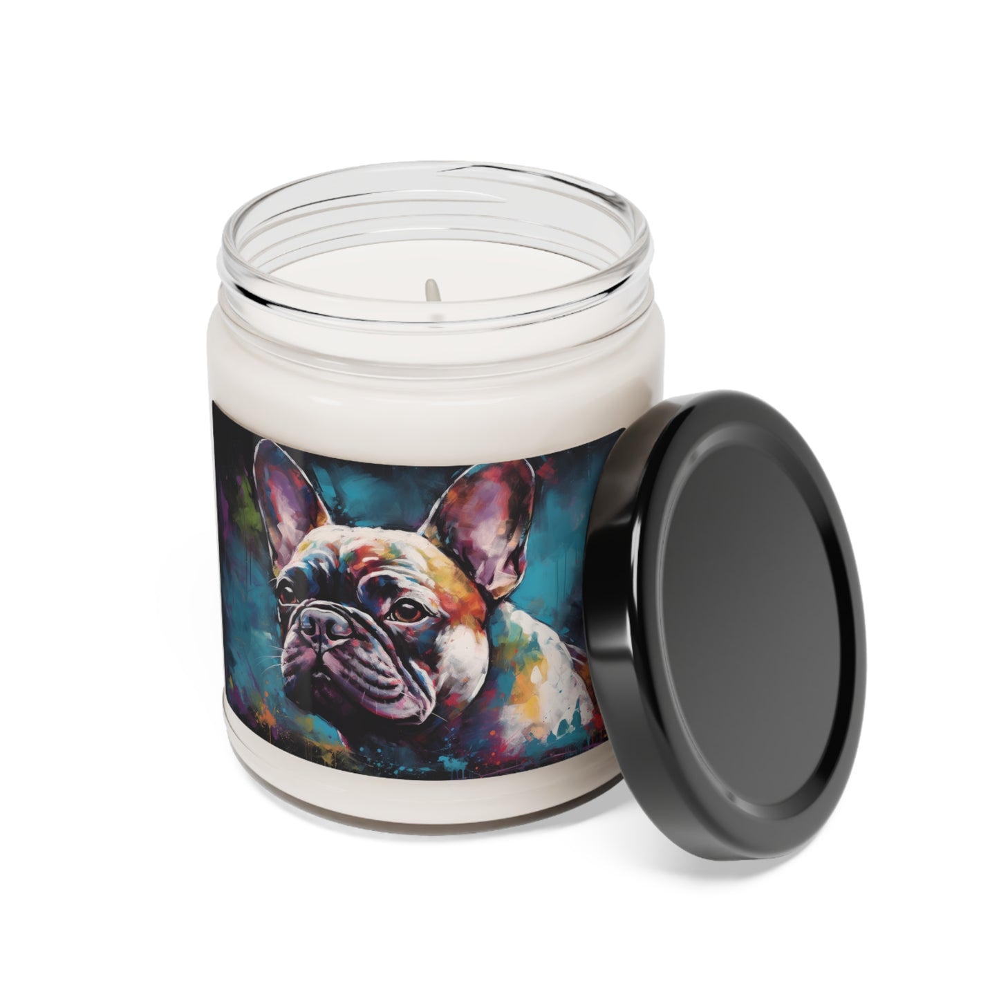 Frenchie Blue Scented Soy Candle, 9oz