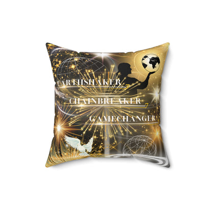 Earthshaker Chainbreaker Gamechanger Spun Polyester Square Pillow