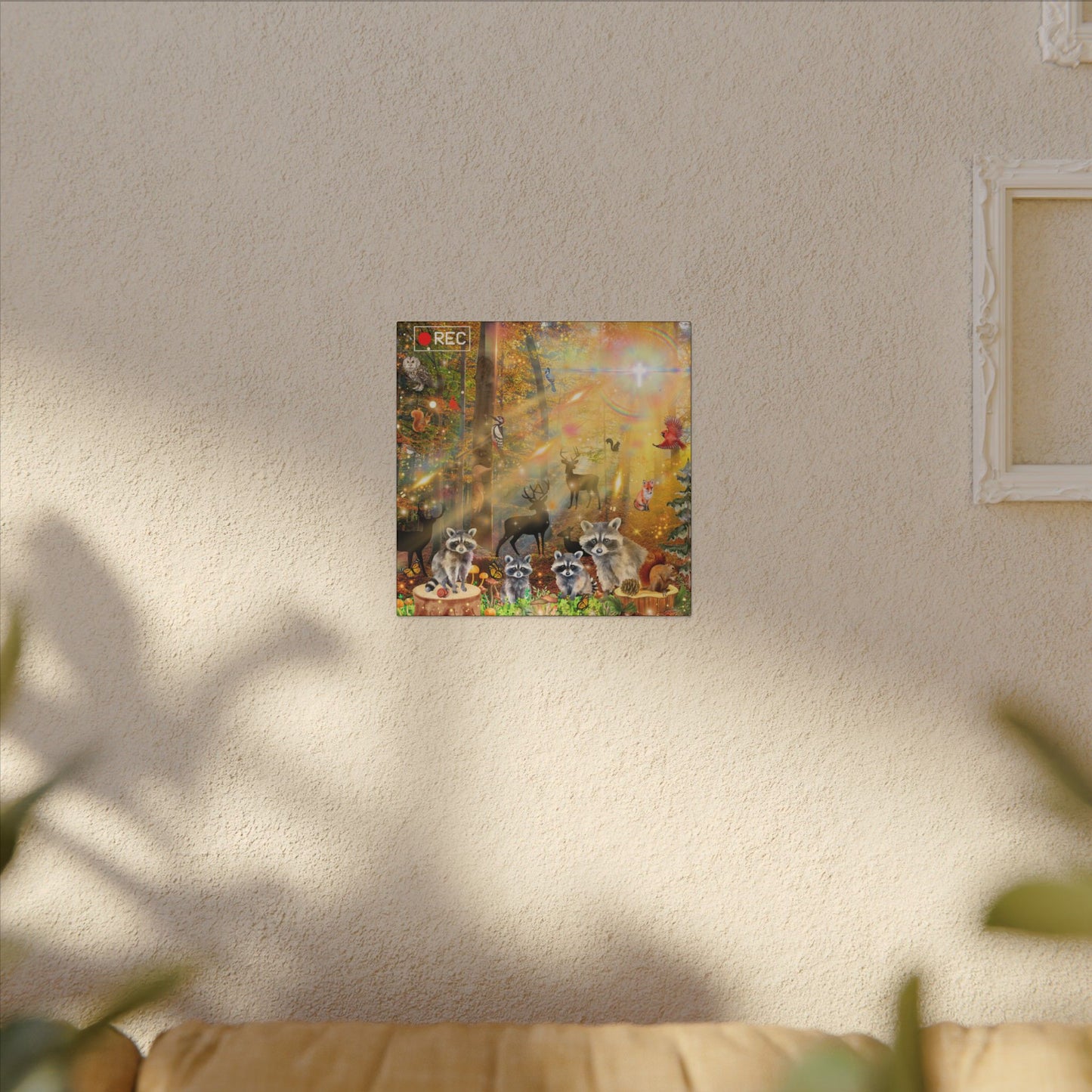 Take A Hike - Nature-Themed Canvas Art, Wildlife Decor, Forest Wall Art, Animal Lovers Canvas, Magical Forest Painting