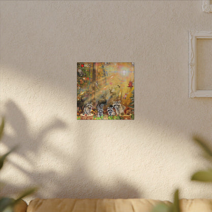 Take A Hike - Nature-Themed Canvas Art, Wildlife Decor, Forest Wall Art, Animal Lovers Canvas, Magical Forest Painting