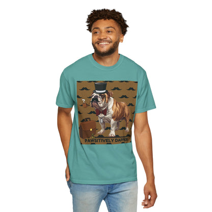 Pawsitively Dapper Unisex Garment-Dyed T-shirt