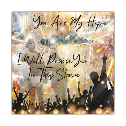 I Will Praise You - Inspirational Canvas Art Print, Faith Decor, Wall Art for Living Room, Uplifting Home Decor, Christian Gift, Praise Wall Hanging