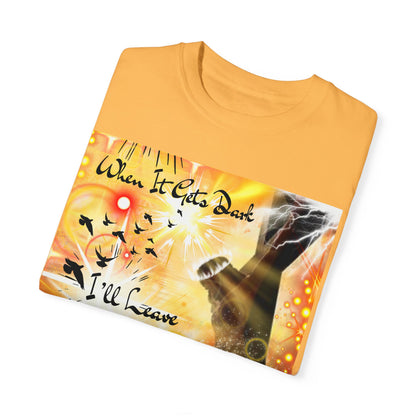 Leave The Light On Unisex Garment-Dyed T-shirt