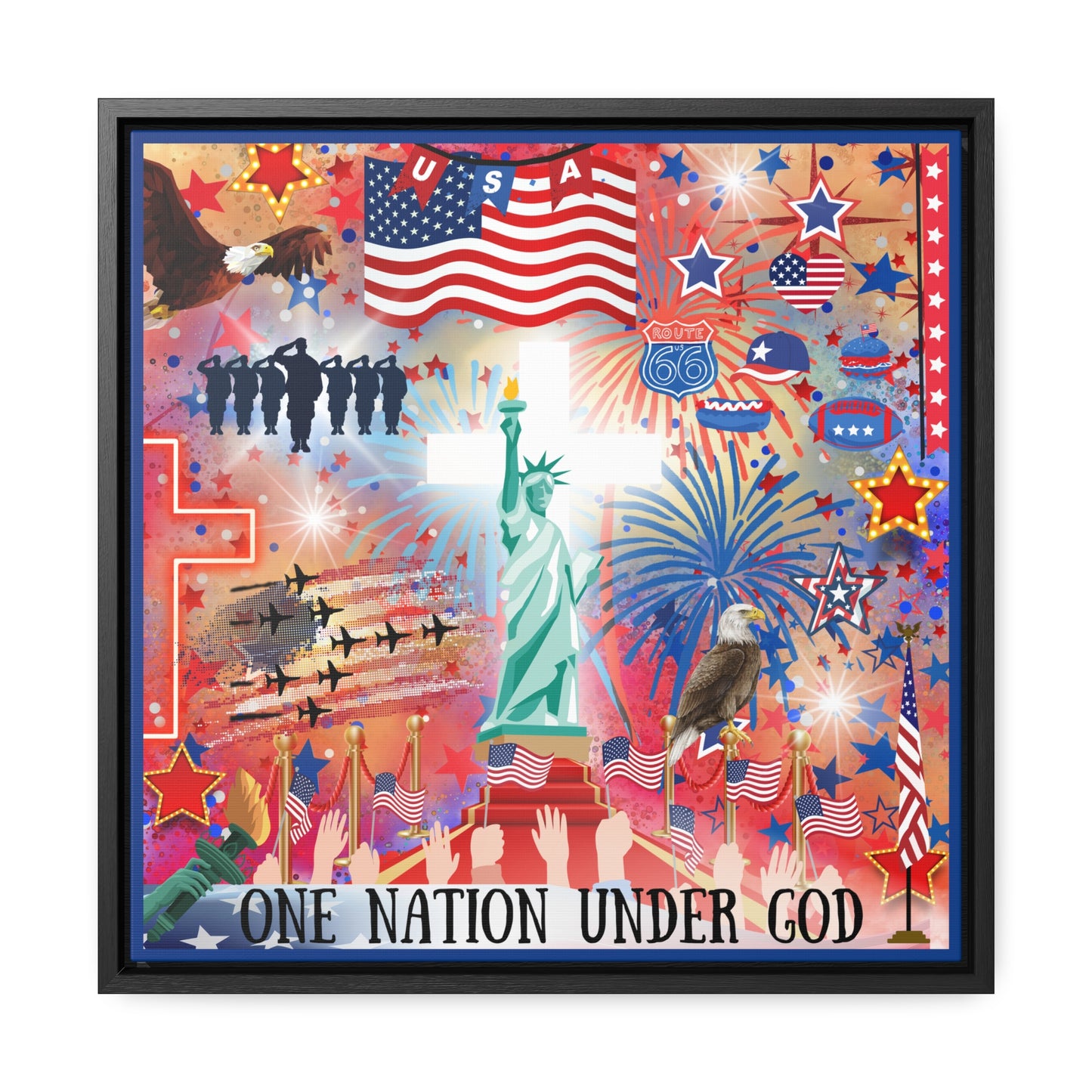 One Nation Under God Canvas Wall Art