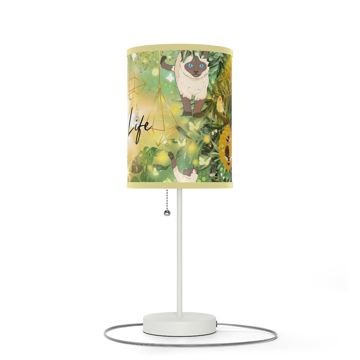 Peaceful Life Lamp on a Stand, US|CA plug