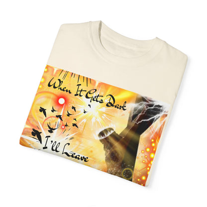 Leave The Light On Unisex Garment-Dyed T-shirt