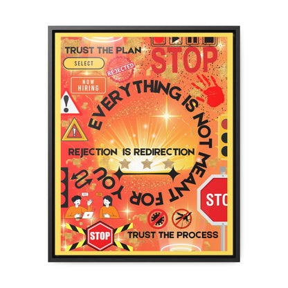 Rejection is Redirection Canvas Wall Art