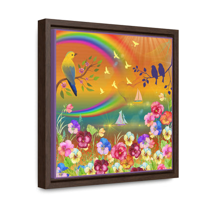 A New Day Gallery Canvas Wraps, Square Frame