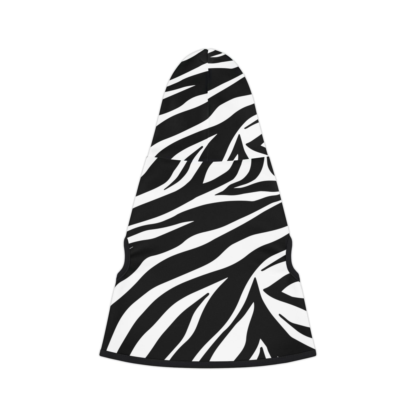 Pet Hoodie Zebra Black