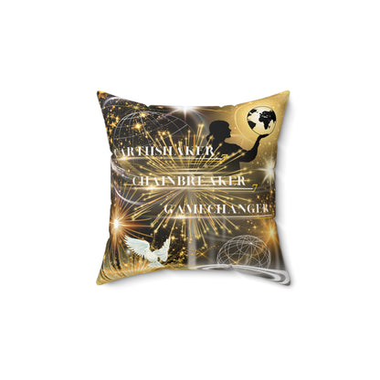 Earthshaker Chainbreaker Gamechanger Spun Polyester Square Pillow