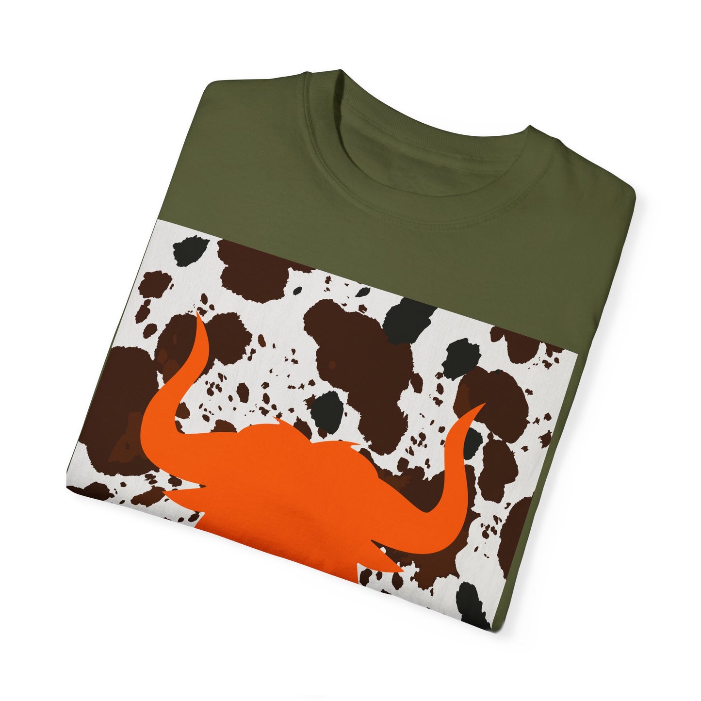 Cow 3 Unisex Garment-Dyed T-shirt