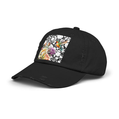 Hummingbird 2 Unisex Distressed Cap