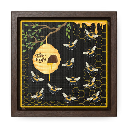 Bee Kind Gallery Canvas Wraps, Square Frame