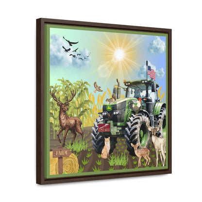 Farming In Florida Seminoles Gallery Canvas Wraps, Square Frame