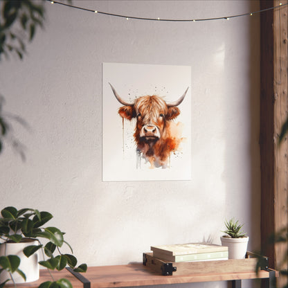 Highland Cow Gentle Giant Fine Art Posters