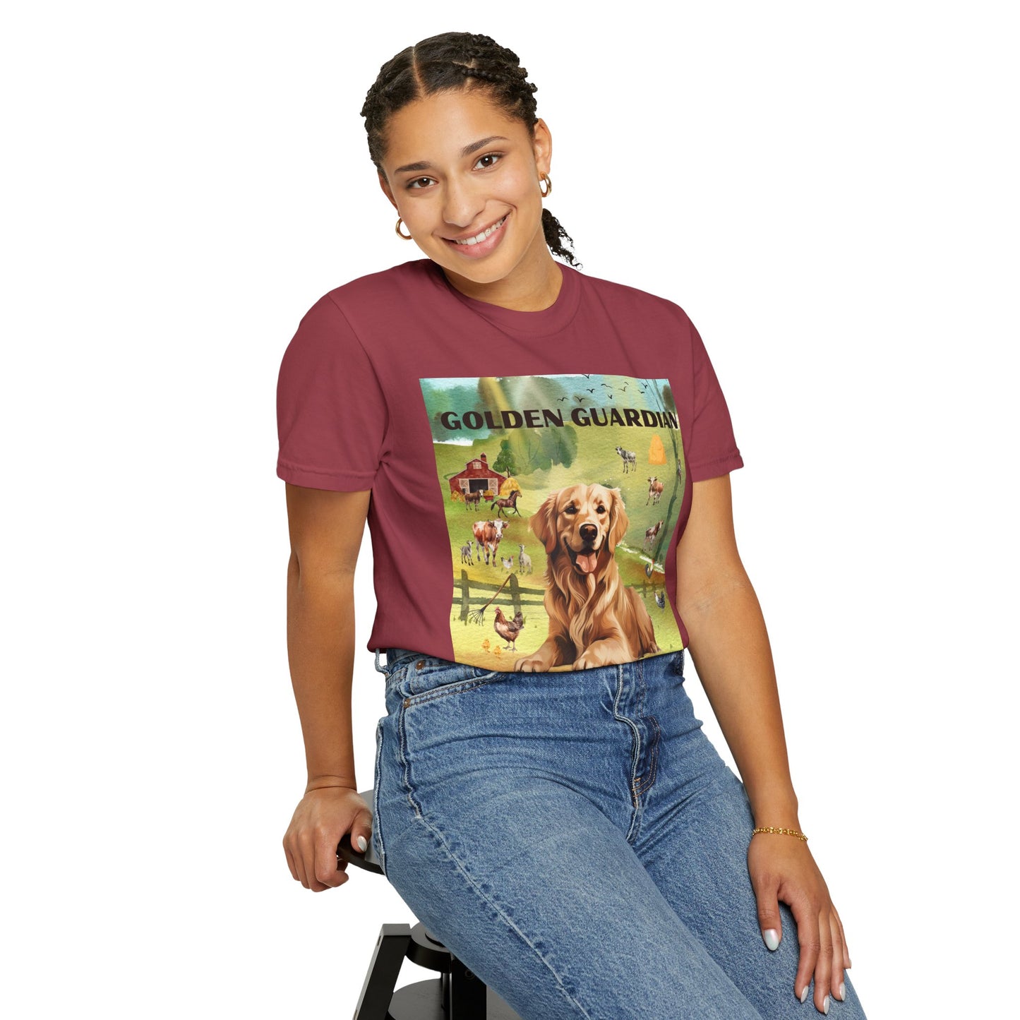 Golden Guardian Unisex Garment-Dyed T-shirt