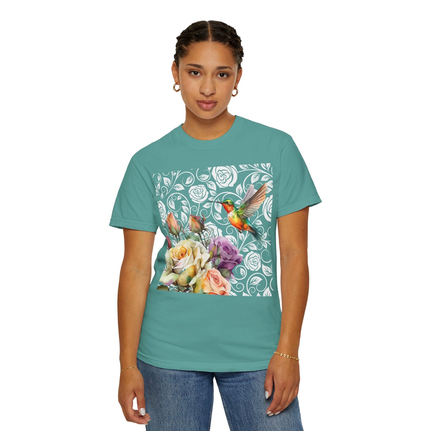 Hummingbird 2 Unisex Garment-Dyed T-shirt
