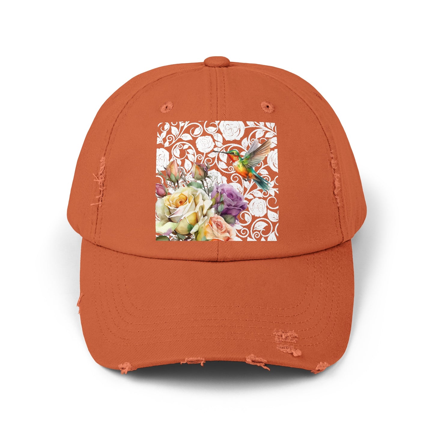 Hummingbird 2 Unisex Distressed Cap