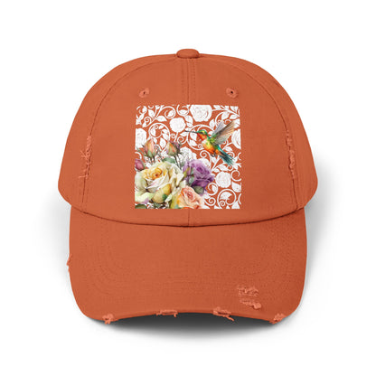Hummingbird 2 Unisex Distressed Cap