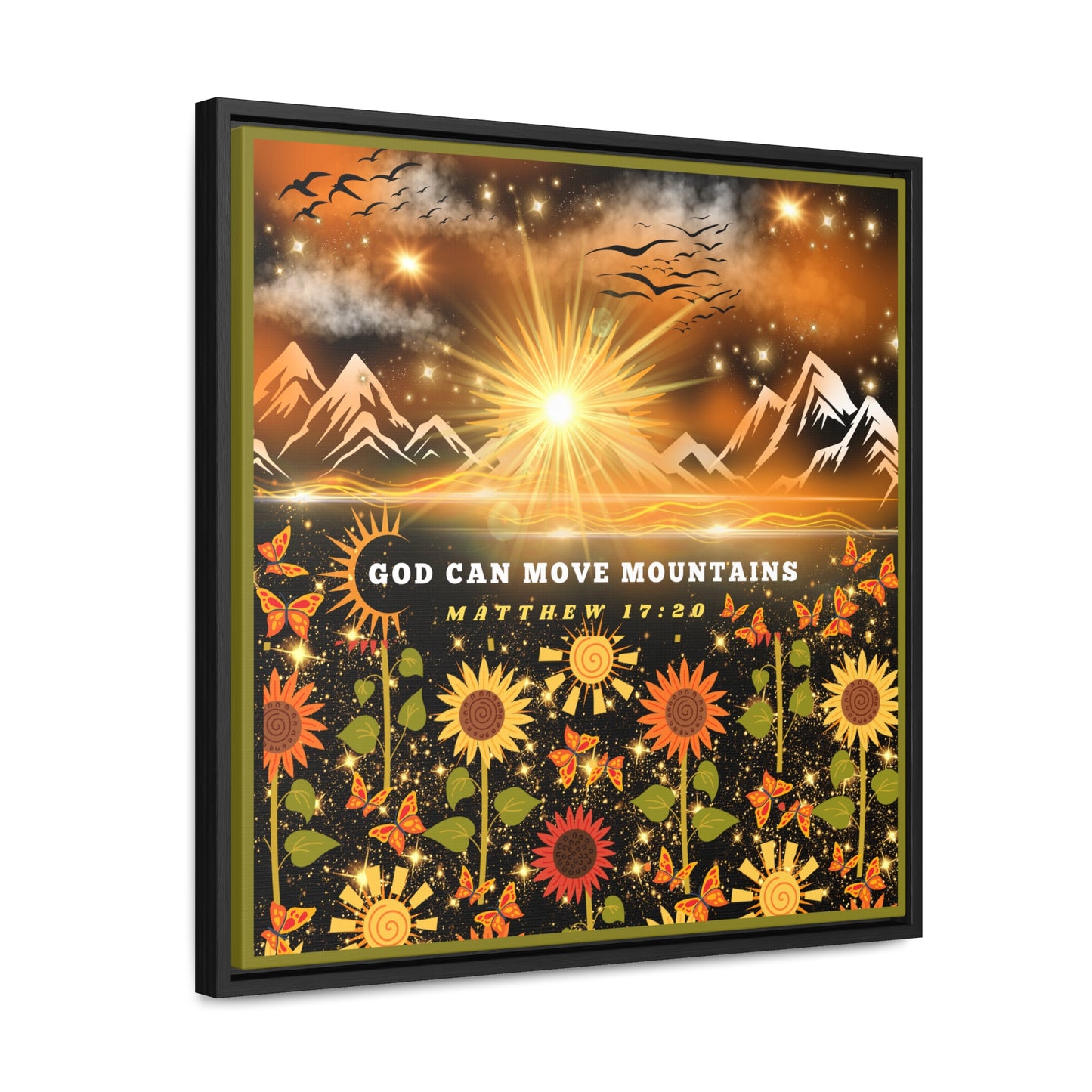 God Can Move Mountains Canvas Wall Art