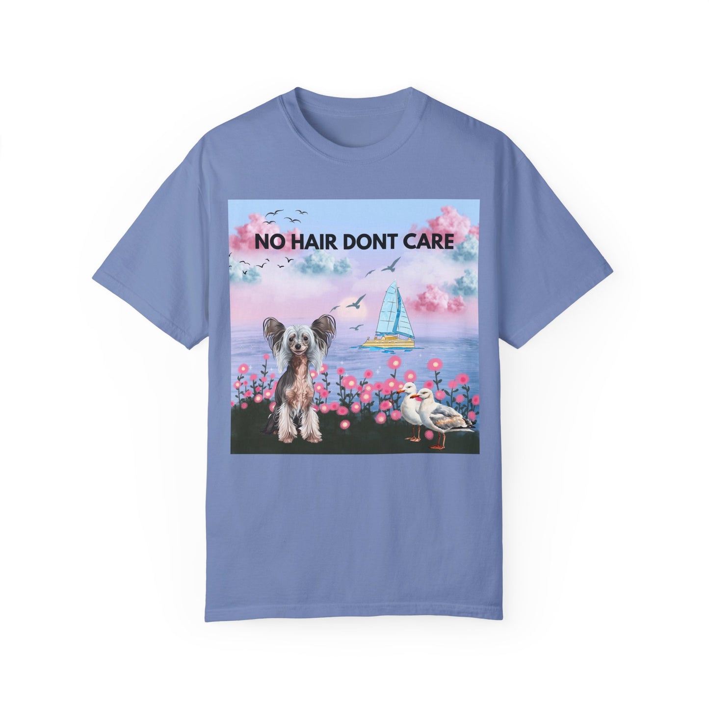 No Hair Don't Care Unisex Garment-Dyed T-shirt