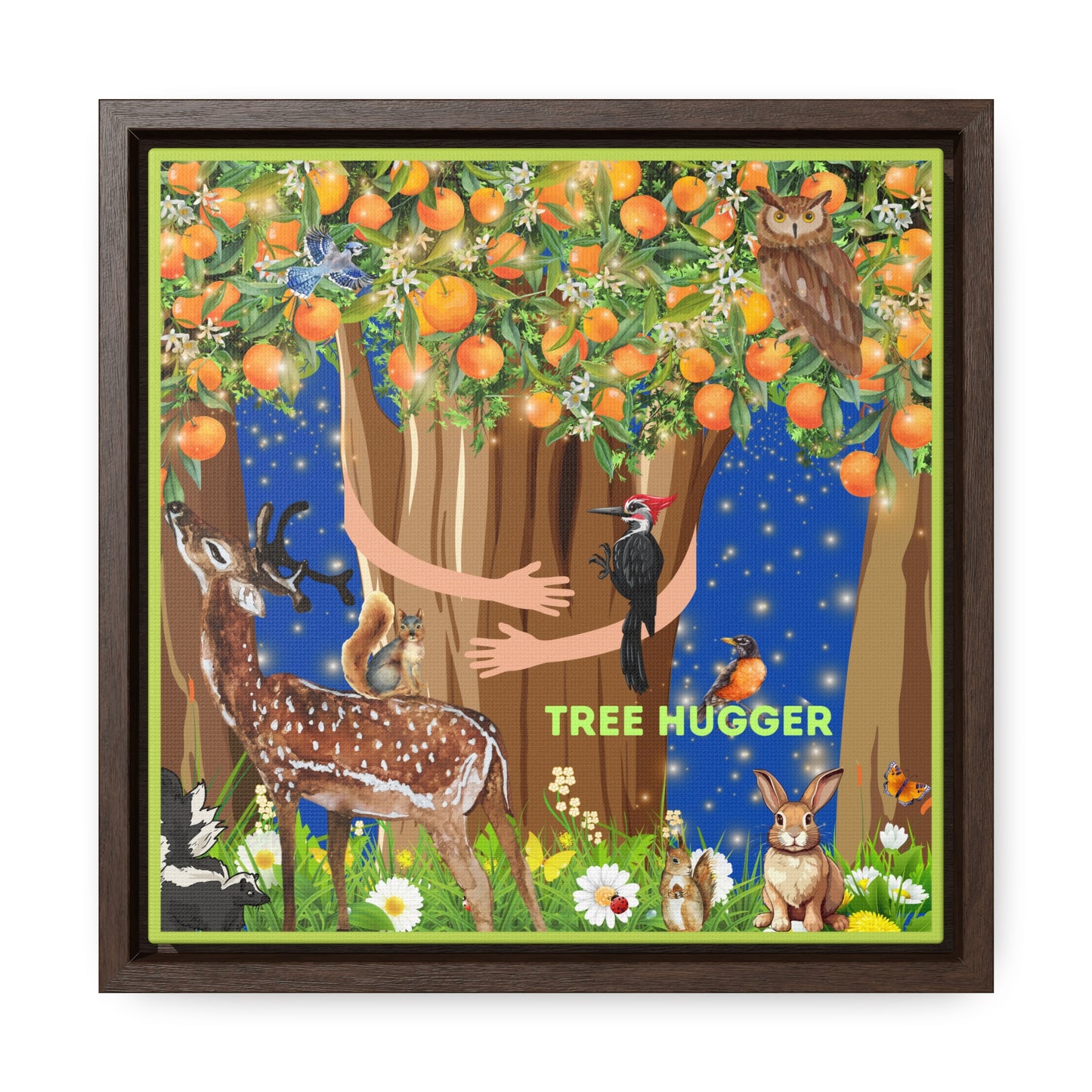 Tree Hugger Canvas Wall Art