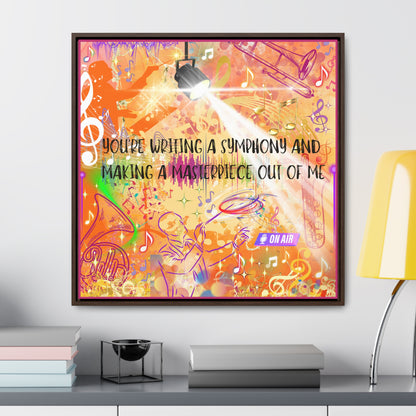 Symphony Gallery Canvas Wraps, Square Frame