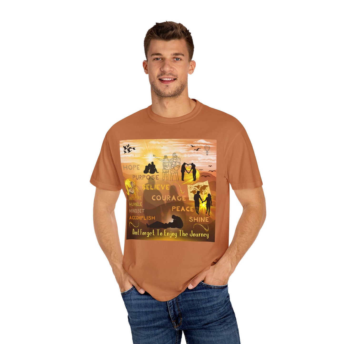 Enjoy The Journey Unisex Garment-Dyed T-shirt