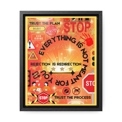 Rejection is Redirection Canvas Wall Art