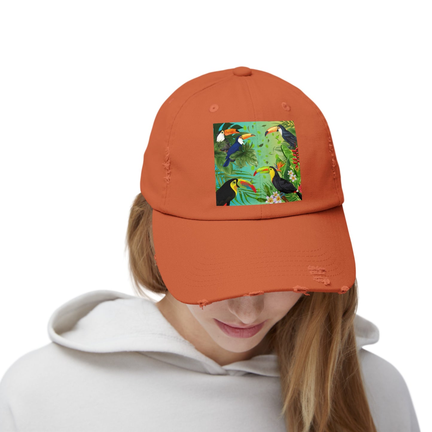 Toucans Unisex Distressed Cap