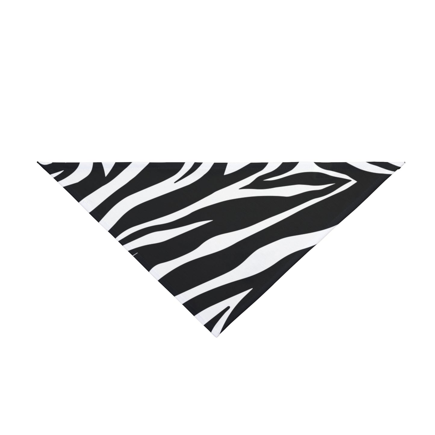 Pet Bandana Zebra Black