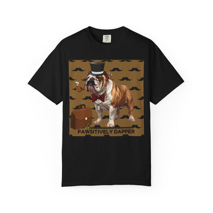 Pawsitively Dapper Unisex Garment-Dyed T-shirt