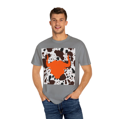 Cow 3 Unisex Garment-Dyed T-shirt