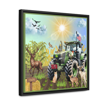 Farming In Florida Buccaneers Gallery Canvas Wraps, Square Frame