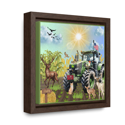 Farming In Florida Buccaneers Gallery Canvas Wraps, Square Frame