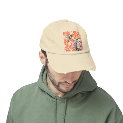 Hummingbird 1 Unisex Distressed Cap