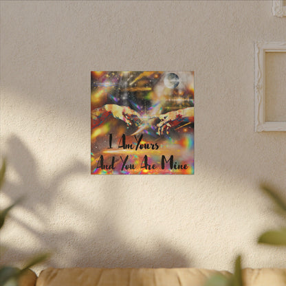 I Am Yours - Romantic Wall Art, Canvas Print, Inspirational Home Decor, Perfect Gift for Couples, Love Art, Anniversary Decoration