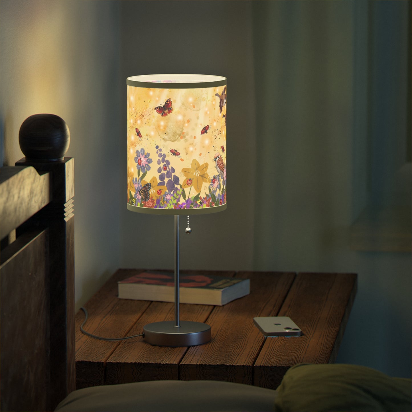 Ladybug Garden Lamp on a Stand, US|CA plug