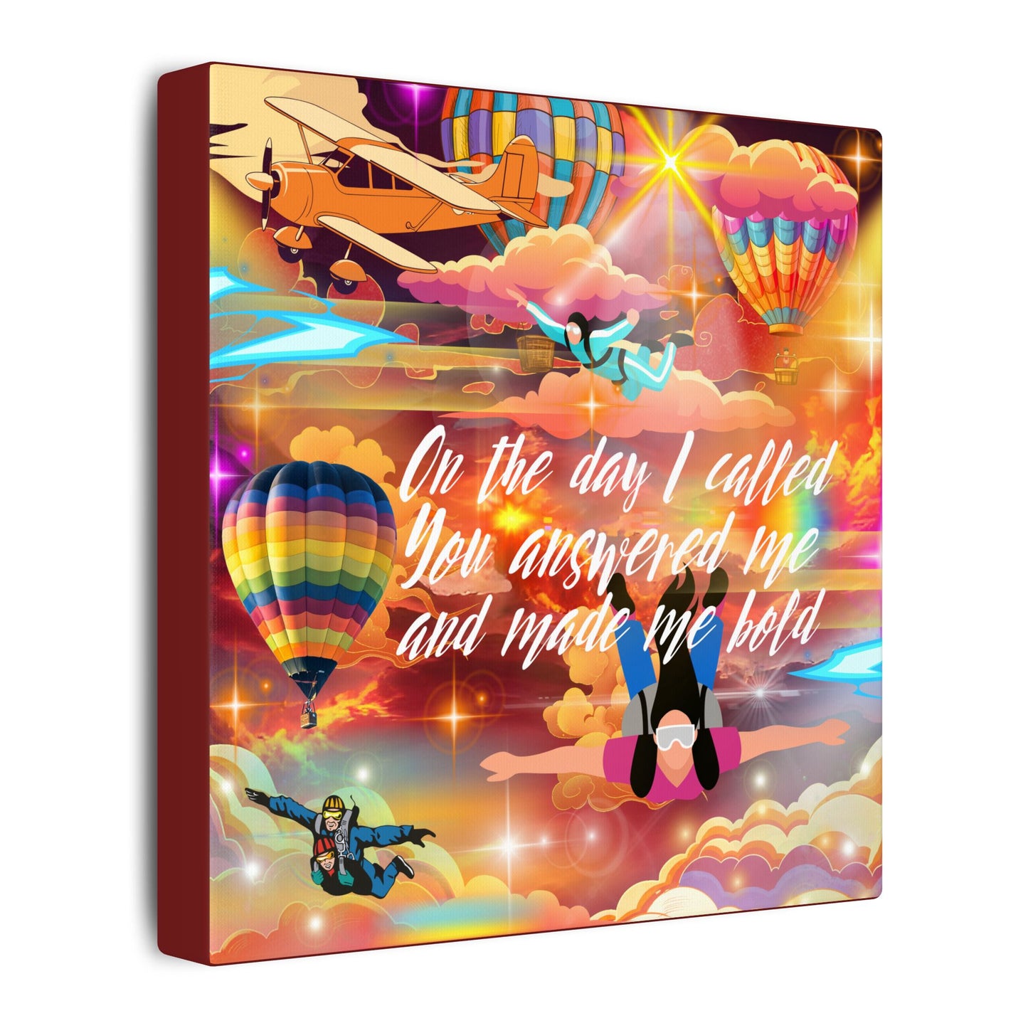 You Answered Me - Inspirational Canvas Wall Art