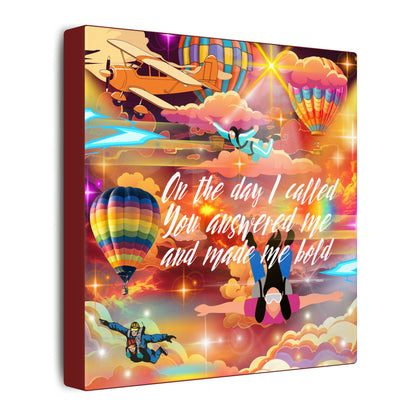 You Answered Me - Inspirational Canvas Wall Art