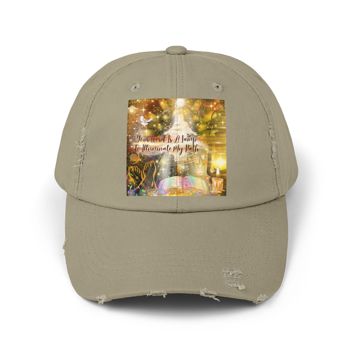 Your Word Unisex Distressed Cap