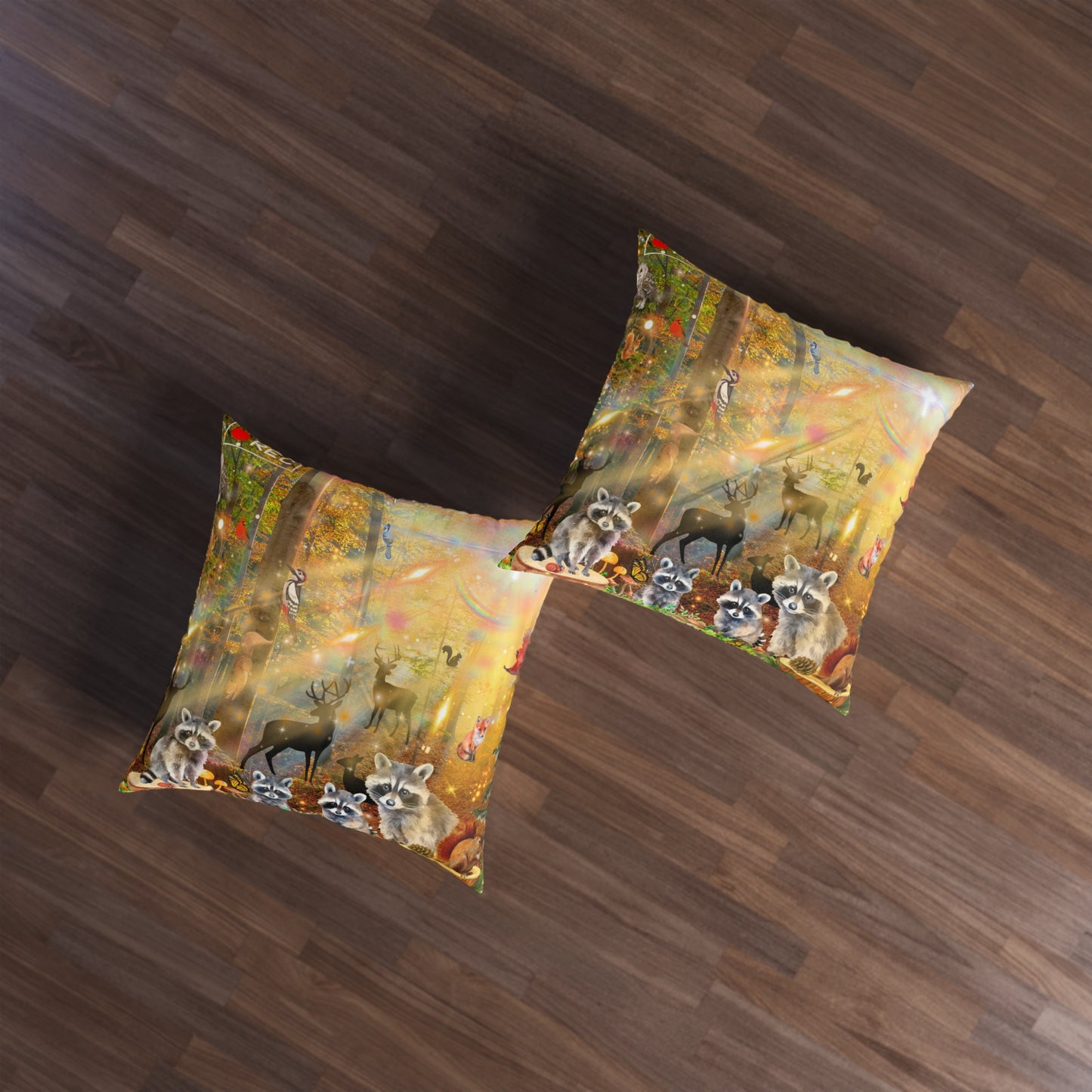 Take A Hike Tufted Floor Pillow